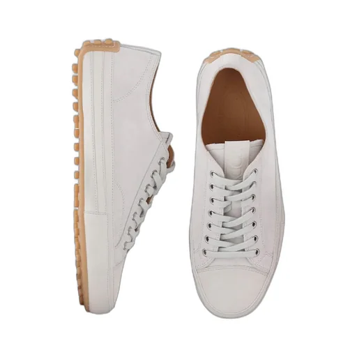 Logo Embossed Lace-Up Sneakers