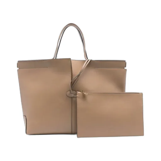 Slit-Detailed Top Handle Bag