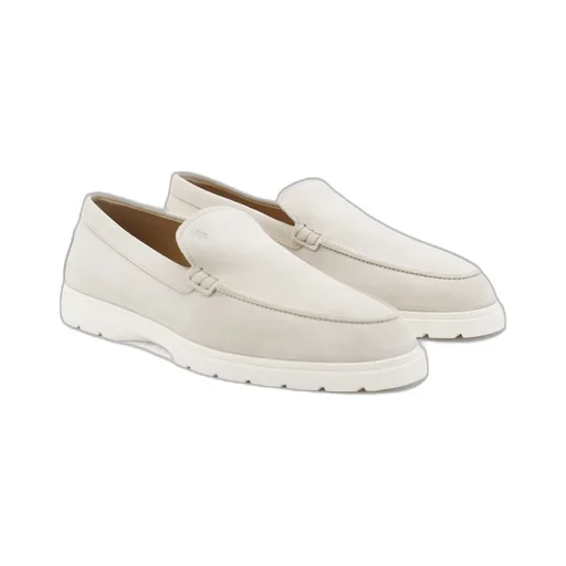 Logo Embossed Slip-On Loafers