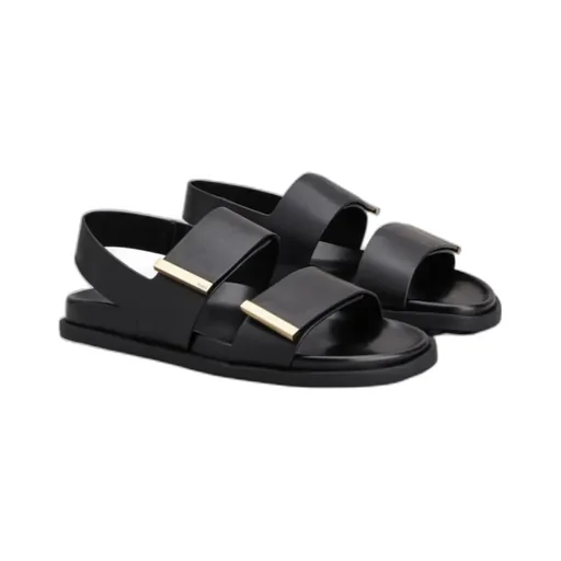 Logo Engraved Slip-On Sandals