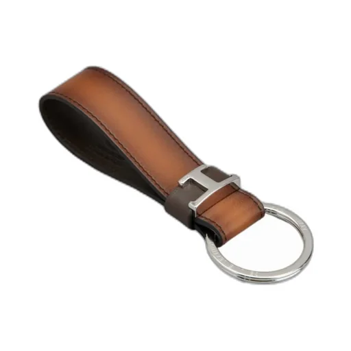 T Leather Keychain