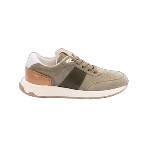 Panelled Lace-Up Sneakers