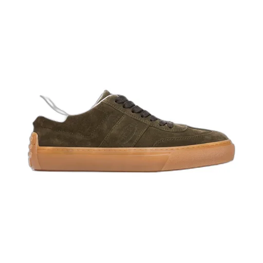 Round-Toe Lace-Up Sneakers
