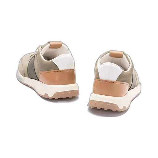 Panelled Lace-Up Sneakers