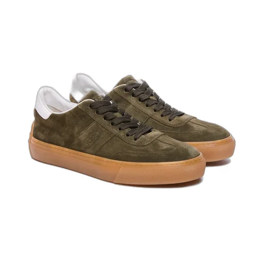 Round-Toe Lace-Up Sneakers
