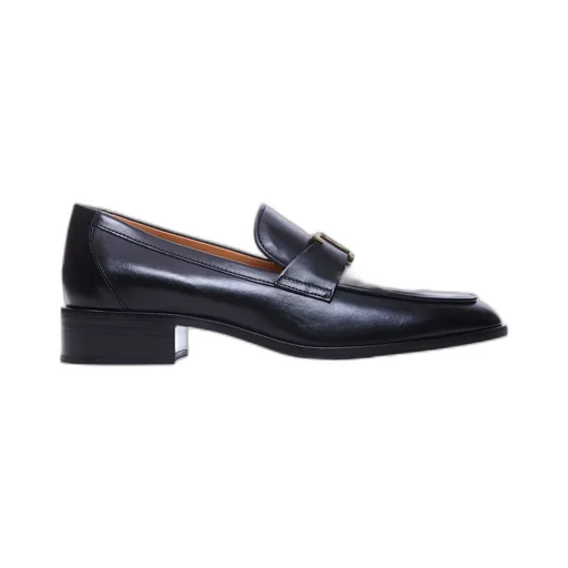 Logo Plaque Slip-On Loafers