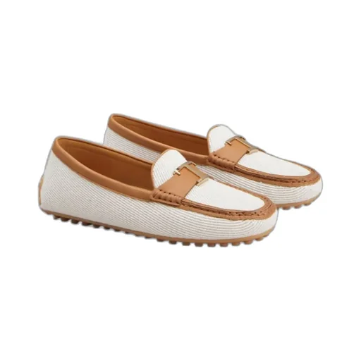 Logo Plaque Slip-On Flat Shoes