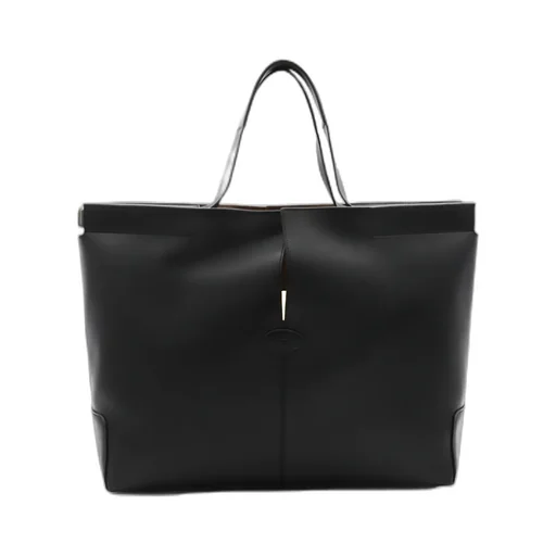Slit-Detailed Top Handle Bag