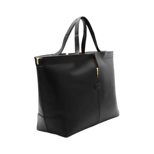 Slit-Detailed Top Handle Bag