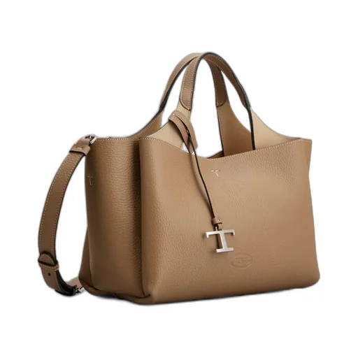 Logo Plaque Top Handle Bag