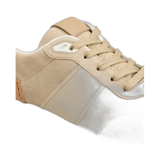 Panelled Lace-Up Sneakers