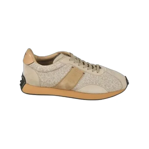 Logo Embroidered Panelled Sneakers