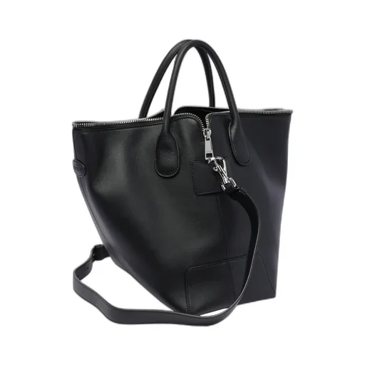 Zipped Medium Top Handle Bag