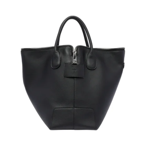 Zipped Medium Top Handle Bag