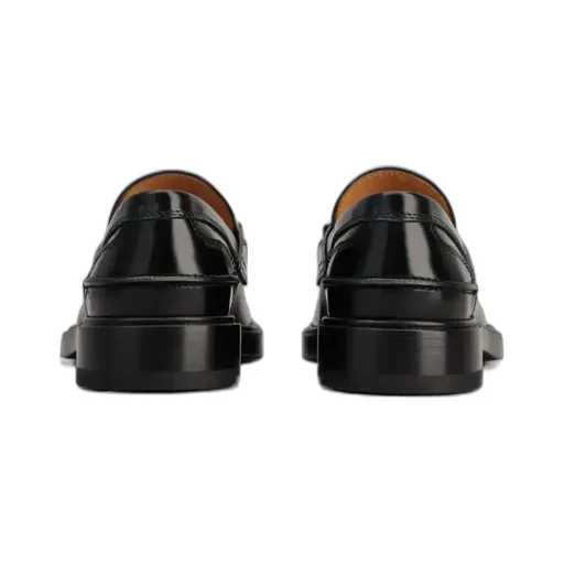 Logo-Plaque Round Toe Loafers