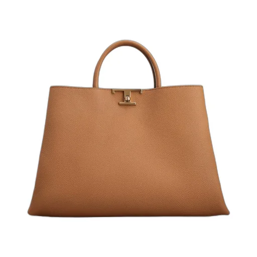T Timeless Logo Plaque Medium Tote Bag