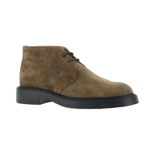 Desert Round Toe Lace-Up Boots