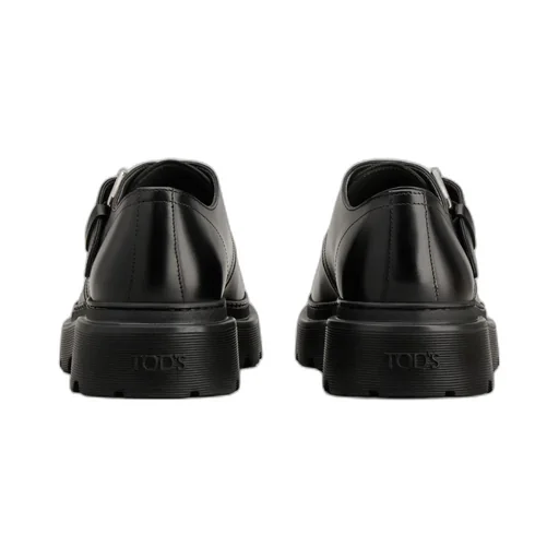 Leather Buckle Loafers
