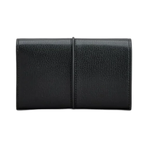 Logo Plaque Tri-Fold Wallet