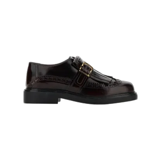 Fringe-Detail Perforated Loafers