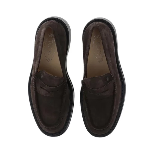 Round-Toe Slip-On Loafers
