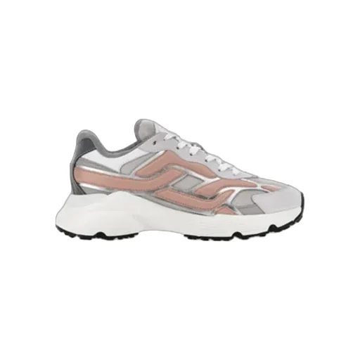 Colour-Block Lace-Up Sneakers