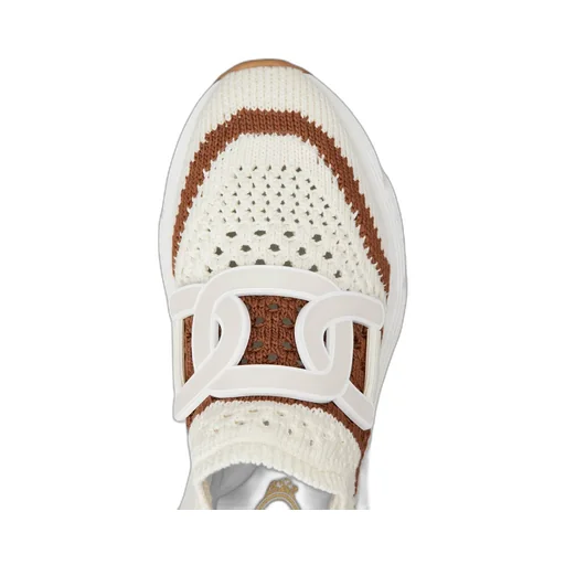 Logo Patch Knit Slip-On Sneakers