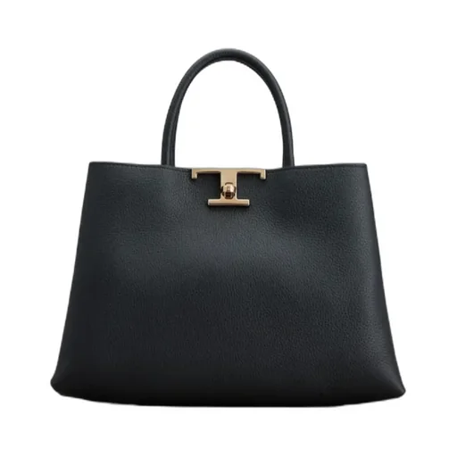 T Timeless Logo Plaque Shopping Bag
