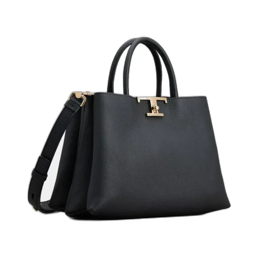 T Timeless Logo Plaque Shopping Bag