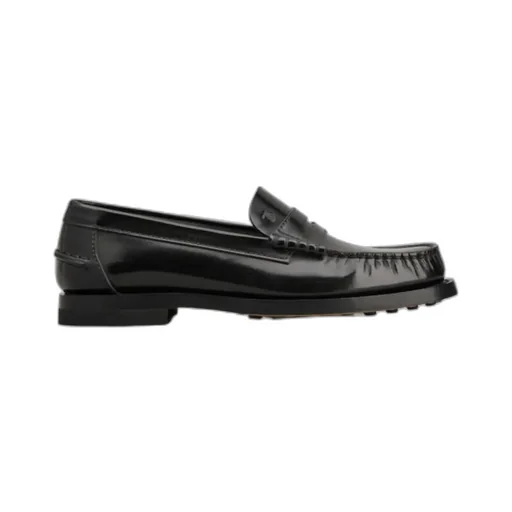 Logo Embossed Penny Loafers