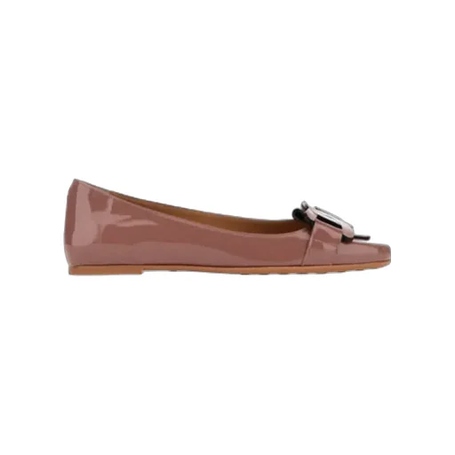 Logo Engraved Ballerinas