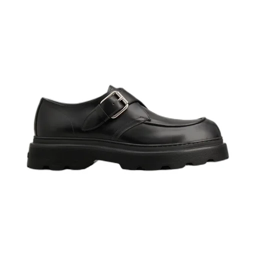 Leather Buckle Loafers