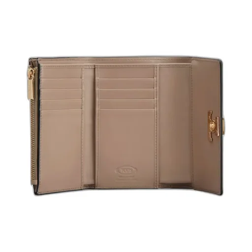 Logo Plaque Tri-Fold Wallet