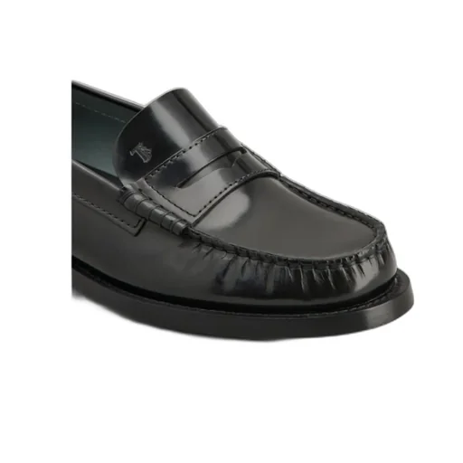 Logo Embossed Penny Loafers