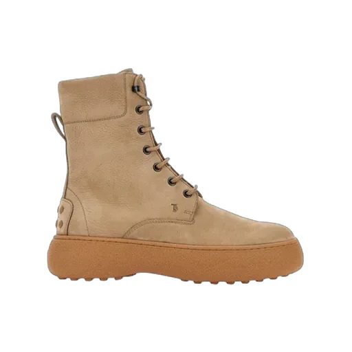 Round Toe Lace-Up Ankle Boots