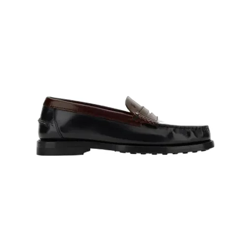 Gathered-Detail Slip-On Loafers