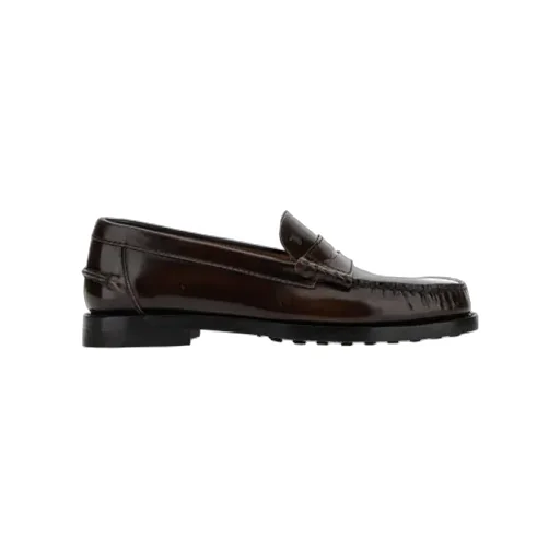 Logo Embossed Penny Loafers
