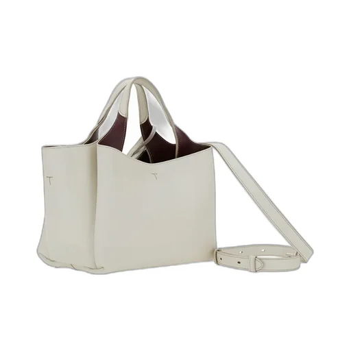 Logo Plaque Top Handle Bag