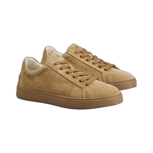 Logo Printed Round Toe Sneakers