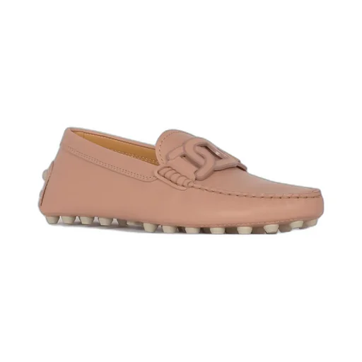 Gommino Chain Motif Slip-On Loafers