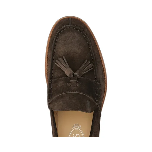 Logo-Debossed Suede Loafers