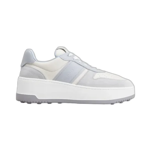 Round-Toe Lace-Up Sneakers