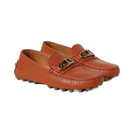 Gommino Logo Plaque Slip-On Loafers