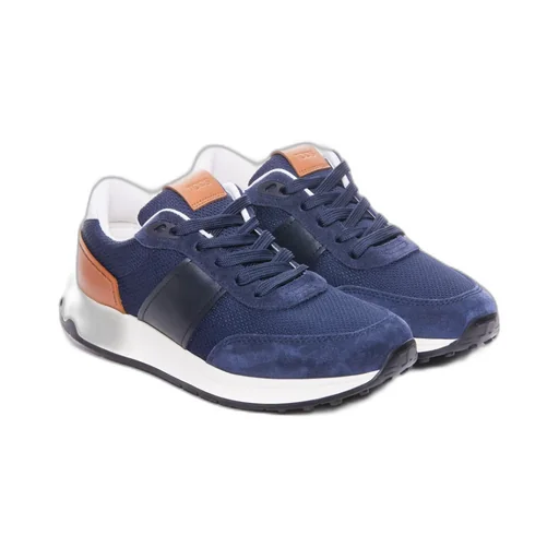 Round-Toe Lace-Up Sneakers