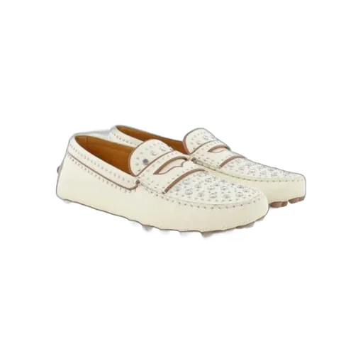 Stud Embellished Slip-On Loafers