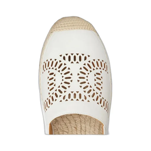 Logo-Perforated Slip-On Espadrilles