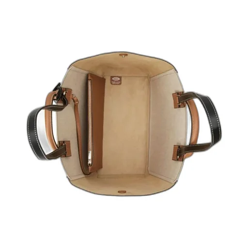 Panelled Top Handle Bag