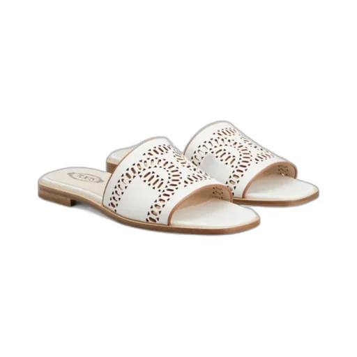 Laser-Cut Open-Toe Sandals