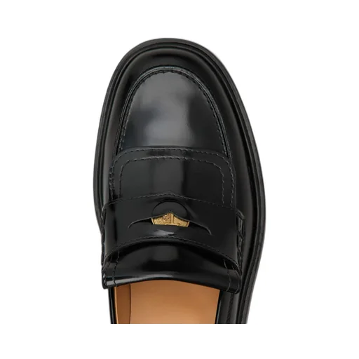 Logo-Plaque Slip-On Loafers