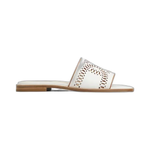 Laser-Cut Open-Toe Sandals